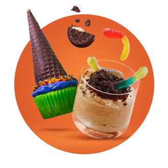 Cupcake and pudding