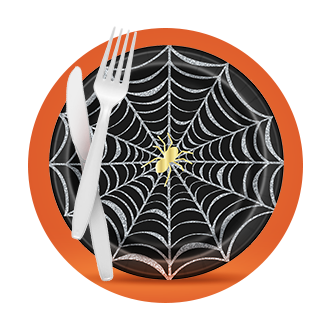 Disposable plate and utensils