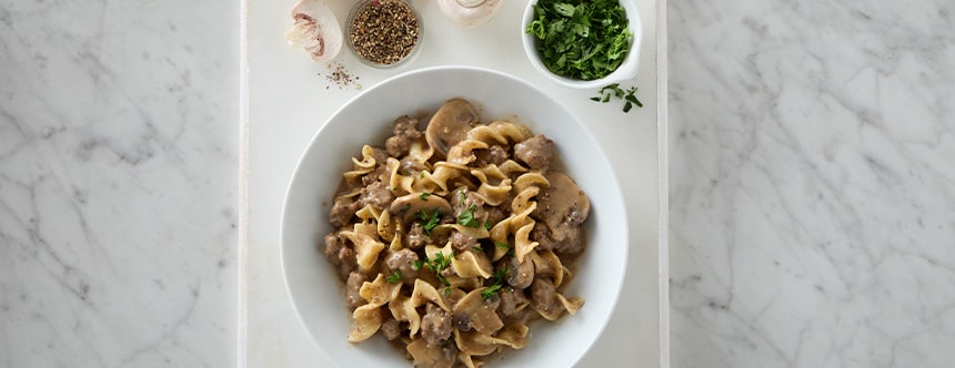 Instant Pot Beef Stroganoff Casserole