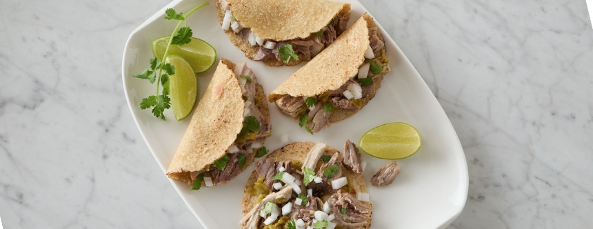 Instant Pot Green Chile Pork Tacos