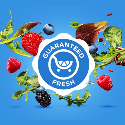 Fresh berries and salad greens—Guaranteed Fresh.