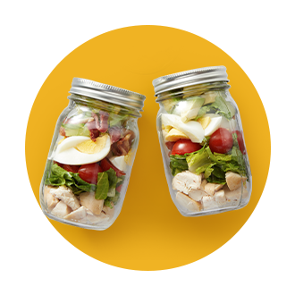 Mason Jar Cobb Salad recipe