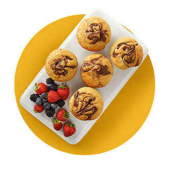 Nutella Pancake Muffins recipe
