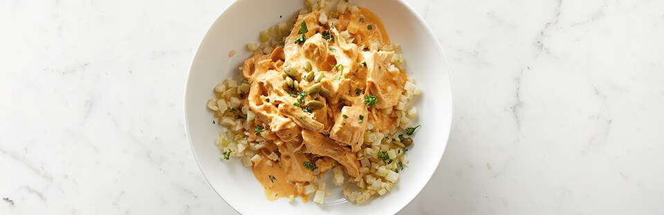 Keto Slow Cooker Spicy Pumpkin Chicken