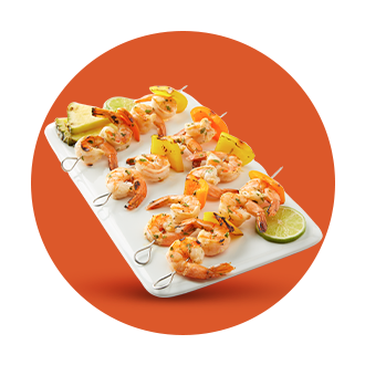 Pina Colada Shrimp Kebabs Recipe