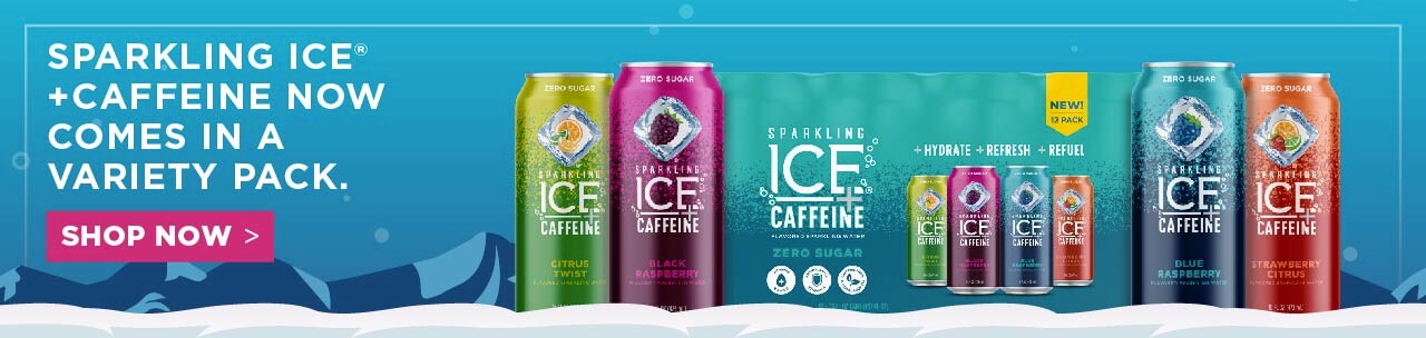 sparkling ice caffeine comes in a variety pack