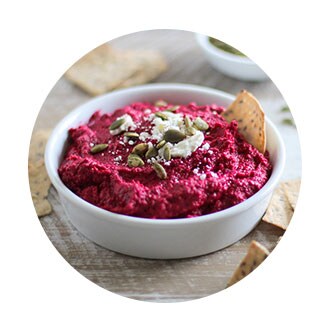 Roasted Beet & Garlic Hummus