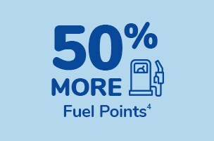 50% More Fuel Points