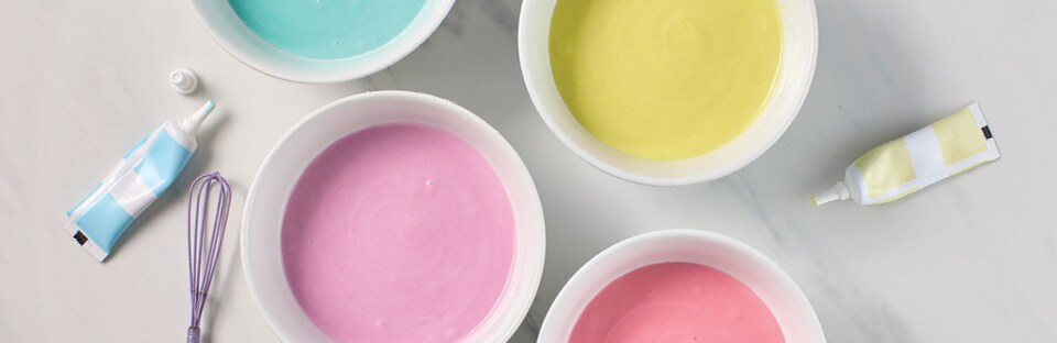 Assorted colored Batter