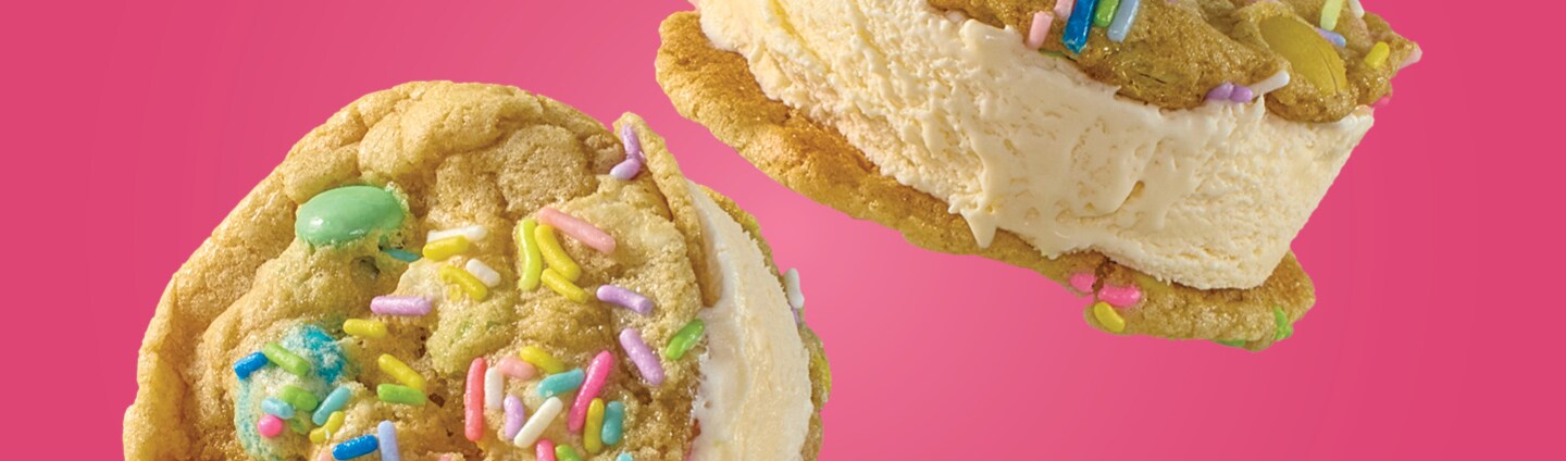 Confetti Ice Cream Sandwiches