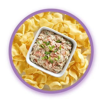 Teriyaki Salmon Dip with Lentil Chips