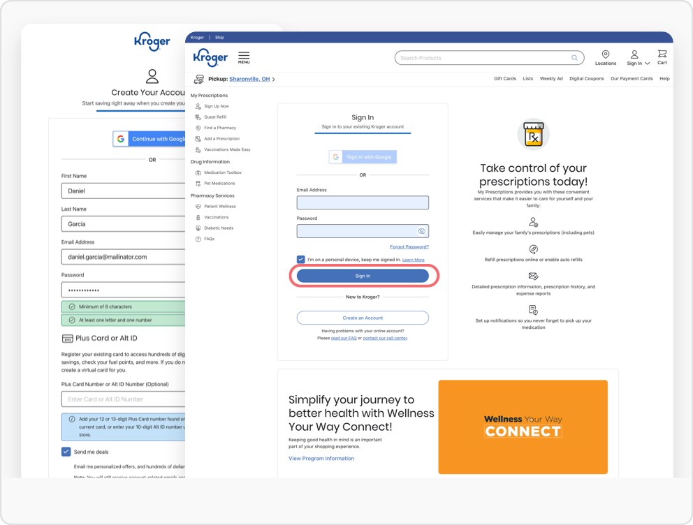 Step 1 –How to Sign Up