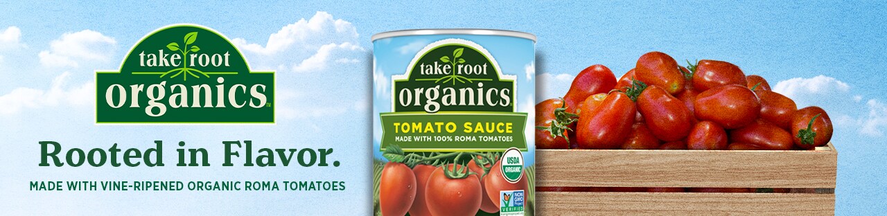 rooted in flavor made with organic vine ripened