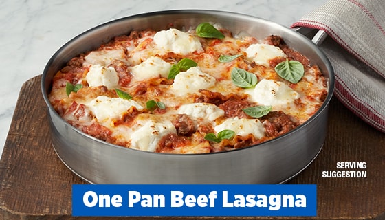 One Pan Beef Lasanga