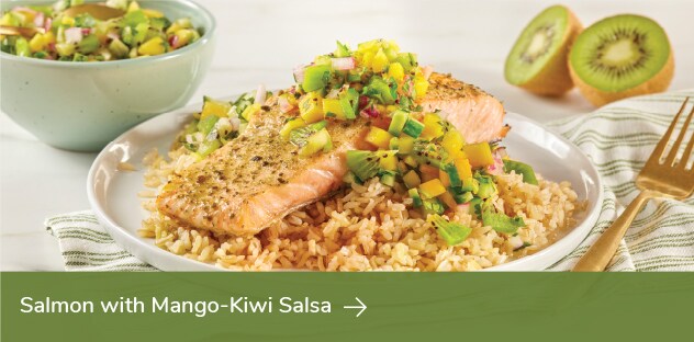 Salmon with Mango-Kiwi Salsa Recipe