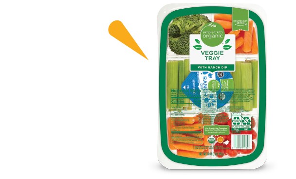 Organic Veggie Tray with Ranch Dip